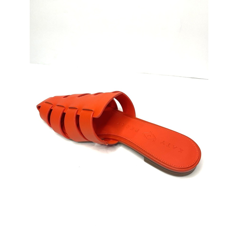 Katie Perry The Confidant Fisherman Mule Flame Orange Size 8.5 Flats Slip On - Picture 3 of 7